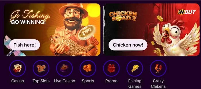 SpinPin Casino Home banner